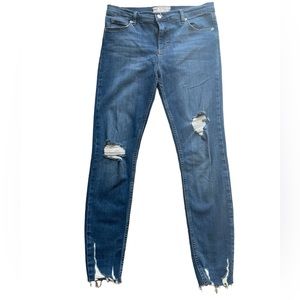 Free People Distressed Skinny Jeans